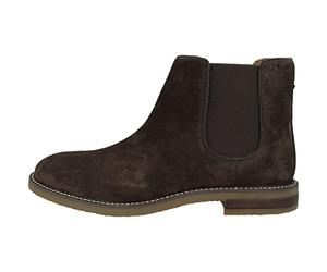 Clarks Men's Jaxen Chelsea Boot, Brown Sde, 41 EU