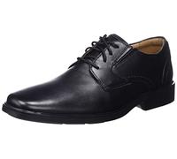 Clarks Men's Lite Low Oxford, Cuir Noir, 44.5 EU