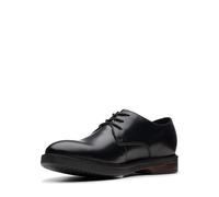 Clarks Homme Léger, résistant, Paul Son uni d'affaires, Chaussures en Cuir, légères, Respirantes, Anti-Fatigue, Noir, 41 EU