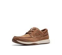 Clarks Men's Sailview Lace Boat Shoe, Light Tan Nubuck, 10 Wide
