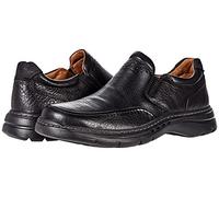 Clarks Mens Un Brawley Step Loafer, Black Leather, Size 9.5 Wide