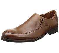 Clarks Homme Whiddon Step Mocassin, Foncé Tan Lea, 41.5 EU