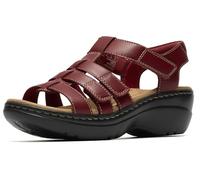 Clarks Merliah 2 Ruby pour femme, cuir rouge, 9.5 Wide