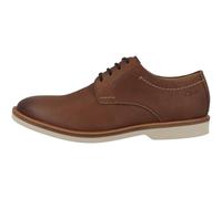 Clarks Mixte Atticus LTLace Shoes, Dark Tan Lea, 44 EU