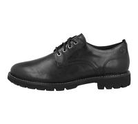 CLARKS Mixte Batcombe Tie Shoes, Black Leather, 41.5 EU