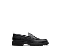 CLARKS Mixte Berwick Lo Shoes, Black Leather, 40 EU