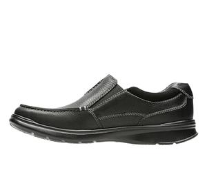 CLARKS Mixte Cotrell Free Shoes, Black Oily Lea, 42.5 EU