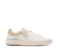 CLARKS Mixte Courtlite2 Run Shoes, White Leather, 43 EU