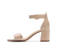 Clarks Mixte Ezoria Mae Sandal, Sand Patent, 37.5 EU