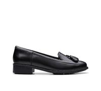 Clarks Mixte Havisham Edge Shoes, Black Leather, 39 EU