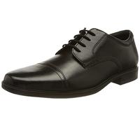 Clarks Homme Howard Cap Tissu Oxford, Cuir Noir, 41.5 EU