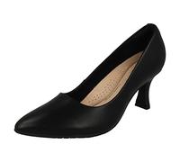 CLARKS Mixte Kataleyna Gem Shoes, Black Leather, 39 EU