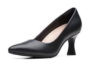 CLARKS Mixte Kataleyna Gem Shoes, Black Leather, 40 EU