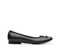 Clarks Mixte Loreleigh Rae Shoes, Black Leather, 42 EU