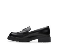 CLARKS Mixte Orinoco3 Edge Shoes, Black Leather, 38 EU