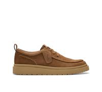CLARKS Mixte Polden MOC Shoes, Cola Suede, 41 EU
