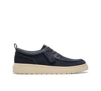 CLARKS Mixte Polden MOC Shoes, Navy Suede, 42 EU