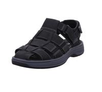 Clarks Mixte Saltway Cove Sandal, Black Leather, 41.5 EU