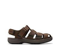 Clarks Mixte Saltway Cove Sandal, Dark Brown Lea, 41.5 EU