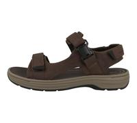 Clarks Mixte Saltway Edge Sandal, Dark Brown Lea, 44.5 EU