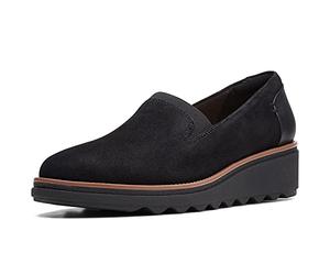 CLARKS Mixte Sharon Dolly Shoes, Black, 39.5 EU