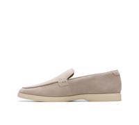 Clarks Homme Torford Easy Mocassin, Grey Suede, 42.5 EU