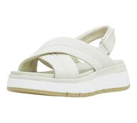 Clarks Mixte Tuscan Cross Sandal, Cream Leather, 41 EU