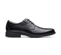 Clarks Homme Whiddon Plain Plat Oxford, Cuir Noir, 48 EU
