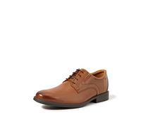 Clarks Mixte Whiddon Plain Shoes, Dark Tan Lea, 48 EU