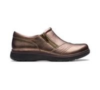 Clarks - Mocassin Femme avec Fermeture Éclair - Femme - Chaussures - Brun - Taille: 35 1/2 EU