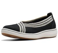 Clarks Mocassins BreezeSky Air CloudSteppers pour femme, Noir/textile, 7 Narrow