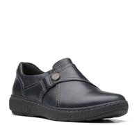 Clarks Mocassins Caroline Pearl pour Femme, Cuir Noir, 36 EU