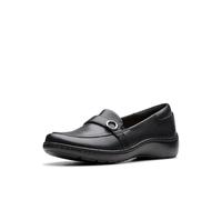 Clarks Mocassins Cora Amanda pour femme, cuir noir, 37.5 EU
