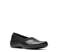 Clarks Mocassins Cora Charm pour Femme, Cuir Noir, 11 Wide