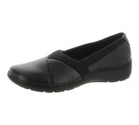 Clarks Mocassins Cora Charm pour Femme, Cuir Noir, 41 EU