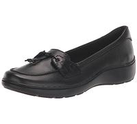 Clarks Mocassins Cora Haley pour Femme, Cuir Noir, 41 EU