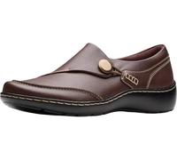 Clarks Mocassins Cora Teresa pour femme, Cuir séquoia, 9 Wide
