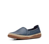 Clarks Mocassins Elaina Ruby pour Femme, Cuir Bleu Marine, 39 EU, Cuir Bleu Marine, 40 EU
