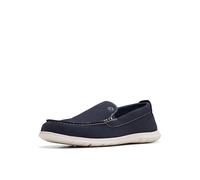 Clarks Homme Flexway Step Mocassin, Velours Bleu Marine, 39.5 EU