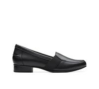 Clarks Mocassins Juliet Beat pour femme, cuir noir, 7 Wide