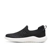 Clarks Mocassins Nova Grove pour Femme, Noir/Textile, 38.5 EU