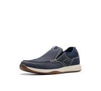 Clarks Mocassins Sailview Step pour Homme, Nubuck Bleu Marine, 39.5 EU