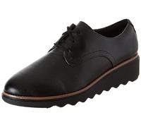 Clarks Mocassins Sharon Rae pour Femme, Cuir Noir, 38 EU