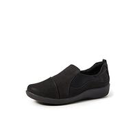 Clarks Mocassins Sillian Paz à Enfiler pour Femme, Noir, 10.5 Wide