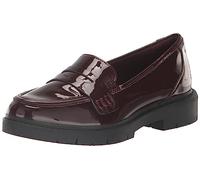 Clarks Mocassins Westlynn Ayla pour Femme, Bordeaux Verni, 39 EU