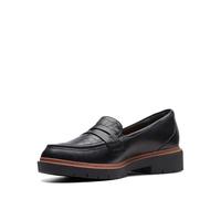 Clarks Mocassins Westlynn Ayla pour Femme, Cuir Noir, 36 EU