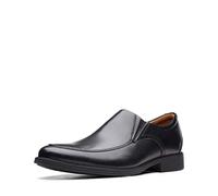 Clarks Homme Whiddon Step Mocassin, Cuir Noir, 44.5 EU Large