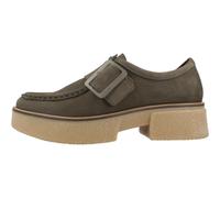Clarks - Monk Strap Flats - Femme - Chaussures - Vert - Taille: 37 EU