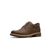 Clarks Morris Low Ap Portefeuille en cuir de vachette pour homme Marron, Cuir ciré d'abeille., 8 Wide