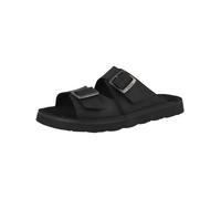 Clarks Mixte Solsbury Strap Sandal, Black Leather, 46 EU